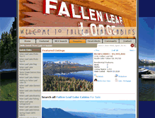 Tablet Screenshot of fallenleaflakecabins.com